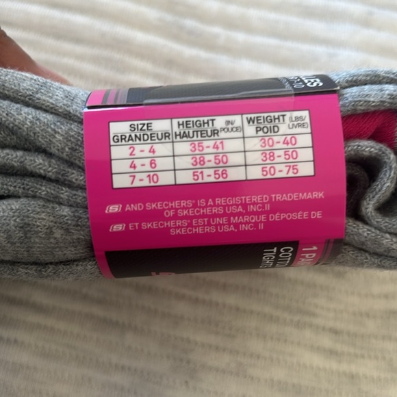 Skechers Gray Cotton Footed Tights - Picture 3 of 4